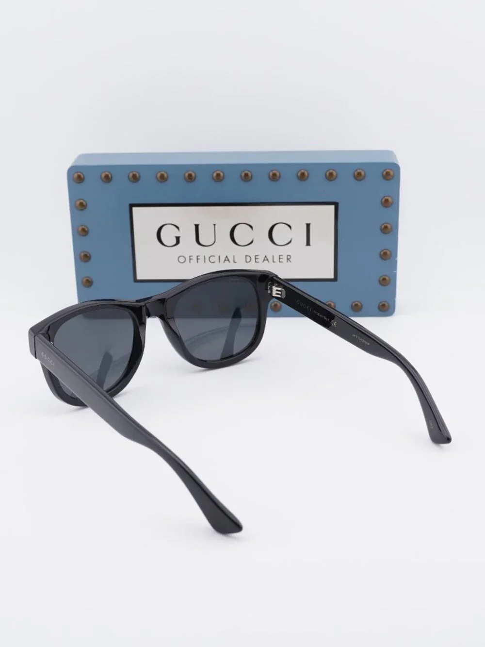 Gucci GG0003S 001 Men Square Sunglasses - Black / Grey